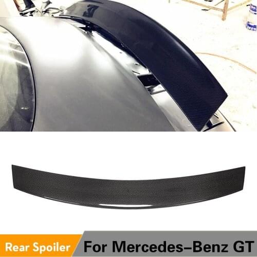 Carbon Fiber Rear Trunk Spoiler Boot Lip Wing Spoiler For Mercedes-Benz GT Coupe 2015 - 2019 Window Spoiler Lid