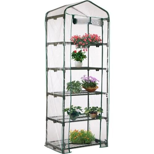 Plant protective cover PVC Garden Conservatory Household Plant Greenhouse Shed Excluding Iron Frame Mini Conservatory Cover