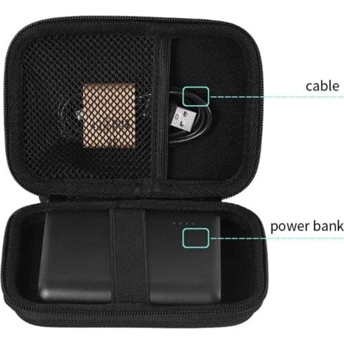 H05A Hard EVA Zipper Case Storage Bag Pouch for Anker PowerCore 13000mAh Earphones