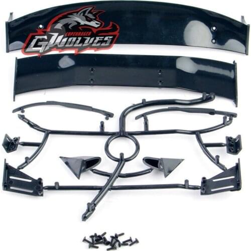 2PCS 1/10 RC Car parts drift car wing series /car spoiler car parts pvc painted body shell free shipping