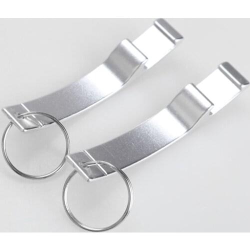 2 Pcs/Set Portable Key Ring Bottle Opener Aluminum Alloy Beer Openers Keychain SP99