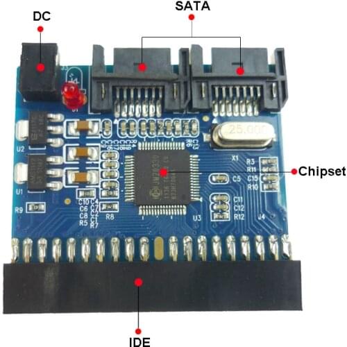 3.5" IDE to SATA Bi-Directional Adapter JM20330 Chipset HDD Bi-Directional Dongle