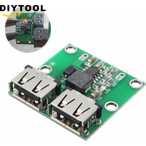 9V 12V 24V to 5V DC-DC Step Down Charger Power Module Double Dual USB Output Buck Voltage 3A Car Charge Charging Regulator