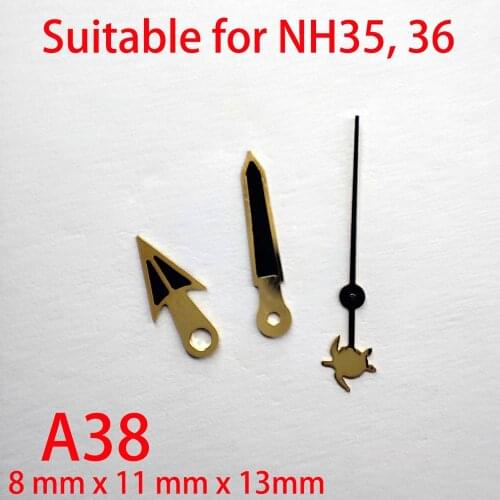 A38 suitable for NH35 watch pointers, watch accessories hand watch custom accessories NH36(No luminous)