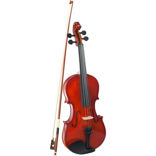 Acoustic Violin 1/4 Size with Carrying Case and Bow, Beginner Pack, Red Brown