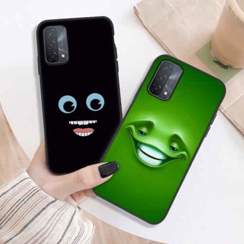 Black Painted Case For OPPO A94 A93 A73 A72 A53 A52 A31 A5 A9 2020 Phone Case Back Cover For OPPO F11 F17 Pro Funda Soft Silicon