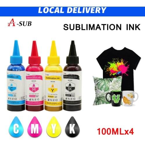 400ML Sublimation Ink Refill for Epson C88 C88+ WF7710 ET2720 ET15000 ET2760 ET2750 ET4700 Inkjet Printers Heat Press Transfer