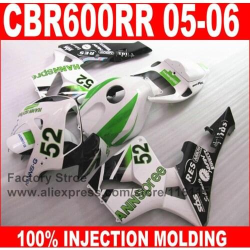 Custom paint Injection Molding parts for HONDA 2005 2006 CBR 600RR 05 06 CBR600RR fairings kit HANNSPREE body fairing kits