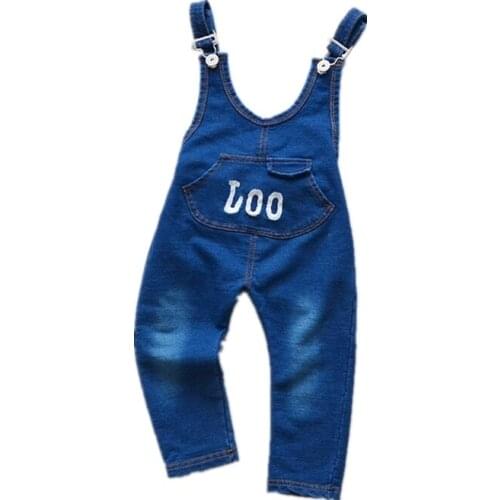 Fashion Children Boys Girls Denim Pants Spring Summer Baby Cowboy Trousers Kids Leisure Overalls Toddler Cotton Clothes