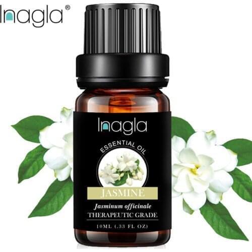 Inagla Jasmine Essential Oil Pure Natural 10ML Pure Essential Oils Aromatherapy Diffusers Oil Relieve Stress Home Air Care
