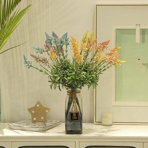 Artificial Plant Lavender Indoor Restaurant Partition Artificial Flowers Home Furnishings Artificial Plants