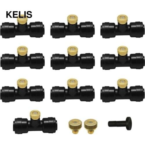 Water Spray Misting Nozzles Kit Fog Nozzles for Patio Misting System Garden Water Mister Irrigation Sprinkler Misting Fittings