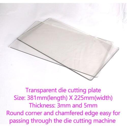 DUOFEN die cutting machine transparent die cutting plate white nylon plate for A4 225mm 381mm Large size die cutting machine