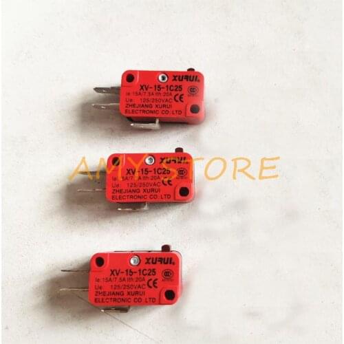 3pcs 3-Terminals SPDT AC Micro Miniature Switch XV-15-1C25