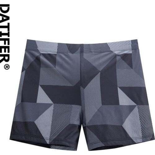 Datifer Man Swim Trunks Hot Breathable Swimwear Mens Swimsuits Boxer Briefs Sunga Maillot De Bain Beach Shorts