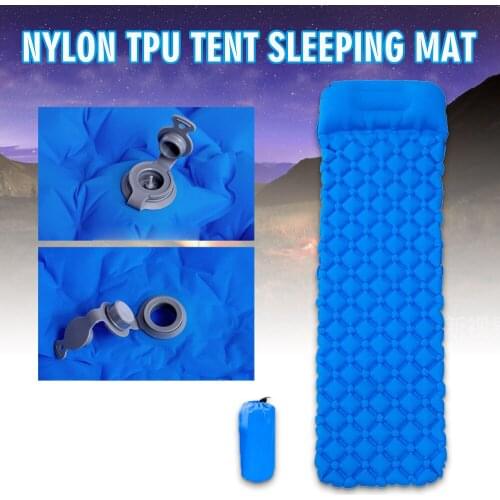 Inflatable Sleeping Mat Outdoor Camping Ultralight Air Mattress Outdoor Mat Furniture Bed With Pillow For Hiking Trekking