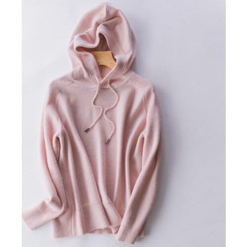 New Autumn Womens Blouse Solid Color Knit Sweater Long Sleeve Round Neck Saddle Shoulder Hoodie Sweater Women