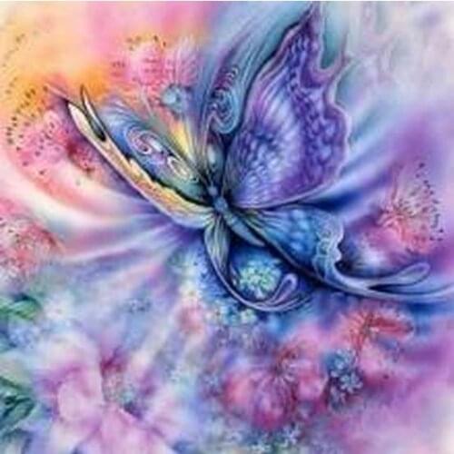 New 5D Diy Colorful Butterfly Picture Cross Stitch Needlework Diamond Mosaic Diamond Painting Full Diamond Embroidery Home Decor