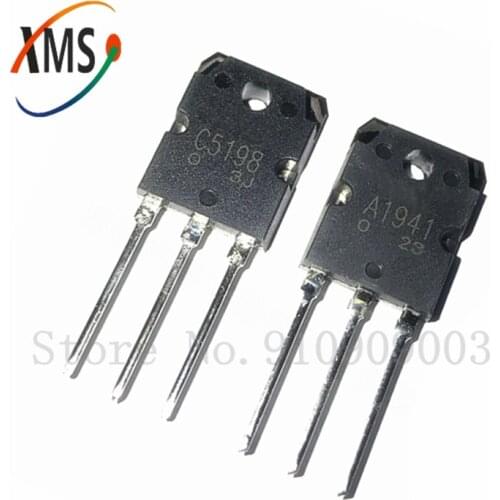 4PCS 2pairs 2SC5198 2SA1941 TO3P (2PCS A1941 + 2PCS C5198) TO-3P Transistor original authentic