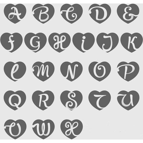 Stainless Steel A To Z 26 Letters Initial love heart Pendant Necklace For Women men Alphabet Friends Family Gift Jewelry