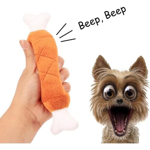 Pet Dog Chicken Legs Plush Squeak Toys Interactive attractive Sound Cats Dog Toys Chew Squeaker Squeaky Dog Toys