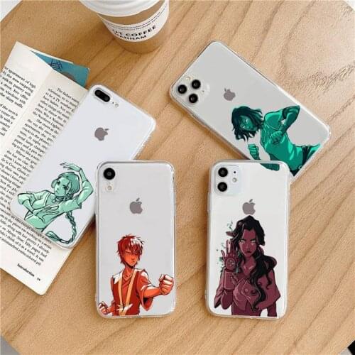 Avatar the Last Airbender clear Phone Case Transparent soft For iphone 5 5s 5c se 6 6s 7 8 11 12 plus mini x xs xr pro max