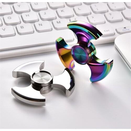 R188 Mute Bearing Fidget Spinner Colorful Alloy Metal High Speed Hand Spinner Stress Relief Fidget Toys For Children Adult Gift