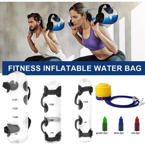 Adjustable Aqua Bag Transparent Workout Aqua Bag for Core and Balance Training Aqua Instead of Sand Bag