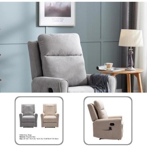 Removable Padded Polyester Practical Wide Application Power Recliner for Relaxation