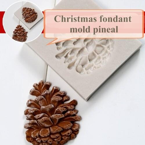 Silicone Mold Christmas Series Fondant Molds Sugar Craft Christmas Moulds Silicone Rubber Pineal for Cake Decorations PRZY 001