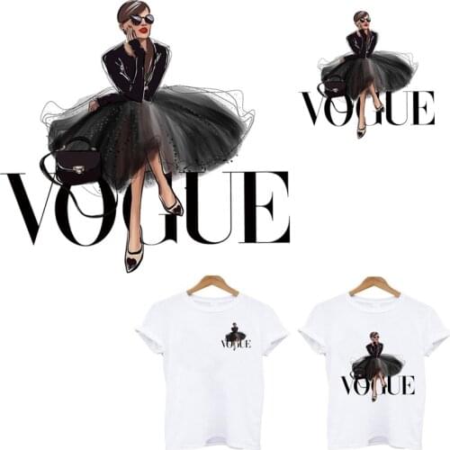 Iron-on transfers for clothing Fashion beauty appliques thermo stickers on clothes stickers free shipping products from aliexpr