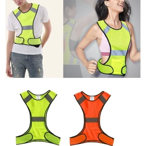 Running Reflective Mesh Vest Lightweight Riding Safety Outdoor Sport Safety M12 21 Dropshipping