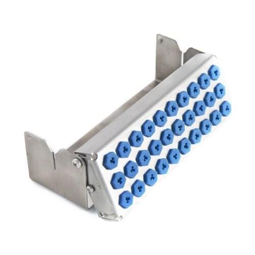 1Pc 30Holes Dental Implant Drills Organizer Holder Case HP RA FG Bur Block 30H30