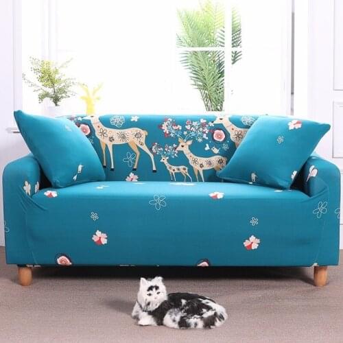 1pcs Elastic Sofa Tight Wrap All-inclusive Slip-resistant Cartoon Sofa Cover Elastic Sofa Towel Single/Two/Three/Four-seater