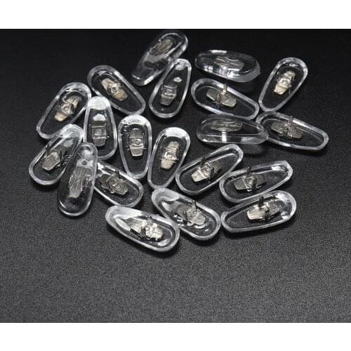 10pairs Sunglasses Crimp-On Nose Pad Clip On Mount Conductor Nose Pads Anti Slip Replacement For Ray-Ban Glasses
