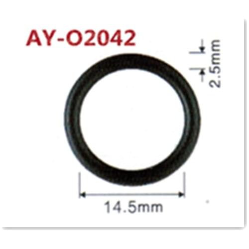 100Pieces Fuel Injector FKM Rubber Oring Seal 14.5*2.5mm Good Quality For Injection Repair Kits For Car Auto Parts AY-O2042