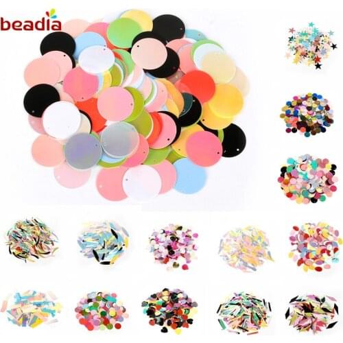 120-440Pcs Fashion Clear Shine Colorful Bright Sequin Charm for DIY Earring Jewelry Findings Making Garment Accessories