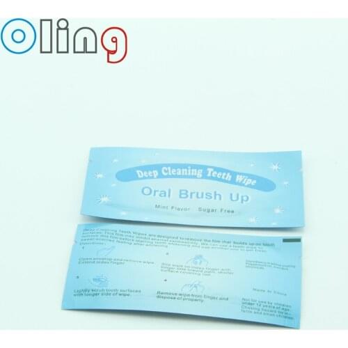 200PCS Finger Deep Cleaning Teeth Wipe Teeth Whitening Wipes Dental Oral Brush Up Oral Hygiene Care Tool