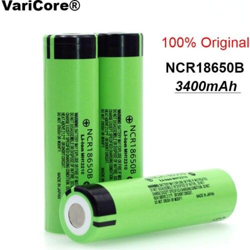 2020 100% New Original NCR18650B 3.7v 3400 mah 18650 Lithium Rechargeable Battery For Flashlight batteries