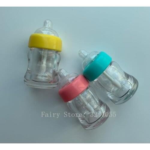 7ml Milk Bottle Lip Gloss Tube Bottle Empty Lipgloss Tube Plastic Transparent/Yellow/Pink Lip Gloss Cosmetic Packaging Container