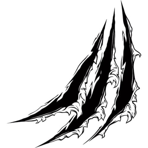 Car sticker external accessories off road waterproof personality cool fashion car scraping claw PVC sticker 16cm * 14.4cm