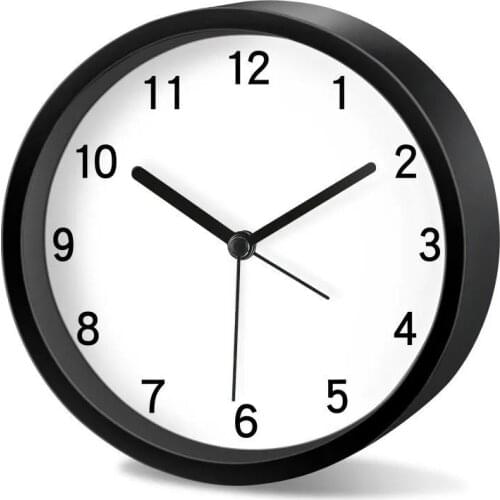 Silent Pointer Square Round Electronic Clock Student Children Home Desktop Decor Creative Alarm Clock Simple Bedside Small Clock