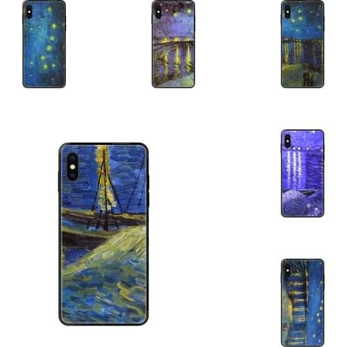 Starry Night Over The Rhone Van Gogh For Redmi 3S 4X 4A 5 5A 6 6A 7 7A 8 8A 8T 9 9A K20 K30 S2 Y2 Pro Plus Ultra Black Soft TPU