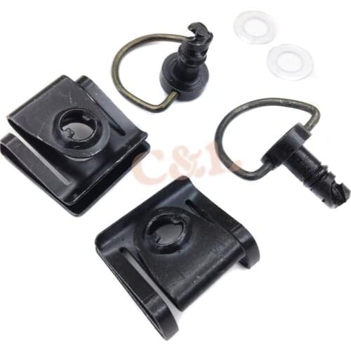 Black Quick Release D-ring Turn Race Fairing Fastener Fit For Ducati Motorcycle