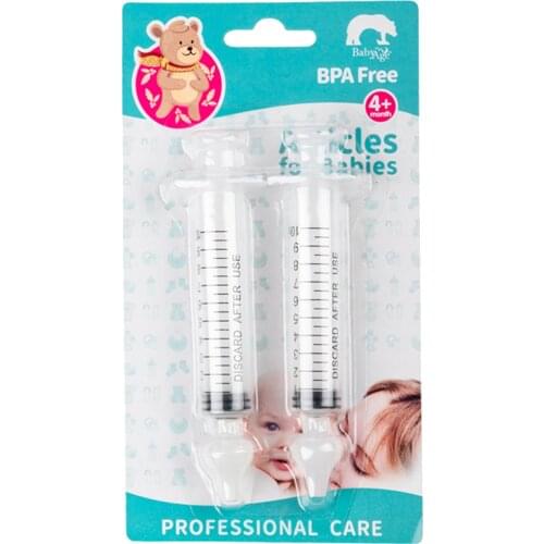 10ml Baby Nasal Washer Reusable Silicone Nasal Irrigator Needle-tube Baby Nasal Washing Device Soothing Nose Rinse Home