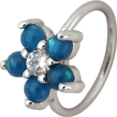 JHJ Trendy Nose Rings Hinge Segmen 316L Surgical Steel Ear Cartiliage Helix Female Earring Body Jewelry Nose Hoop Piercings 20g