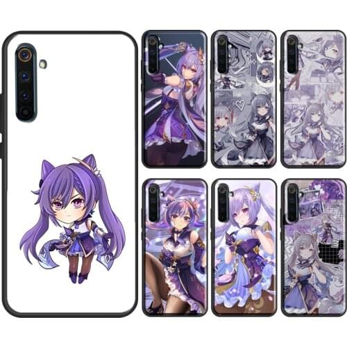 Keqing Genshin Impact For OPPO Realme 8 6 7 Pro C3 C11 C15 GT X7 X2 Pro Case For OnePlus Nord 8T 8 9 Pro Coque