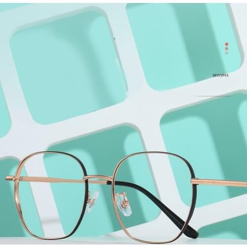 Square Frame Oversize Women Fashion Glasses Men Frame for Prescription Lenses Recipe Glass Spectacles