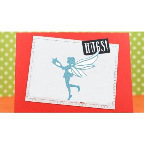 Metal Cutting Dies Butterfly fairy angle Wing girl For Photo Album Decorative Embossing DIY Paper Cards Die Cutting Template