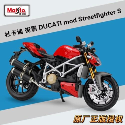 Maisto 1:12 Mod. Streetfighter S Red Diecast Alloy Motorcycle Model Toy